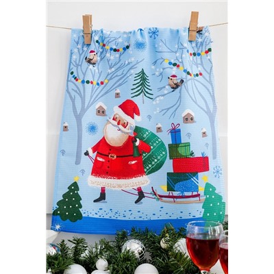 Натали Полотенце Набор кухонных полотенец Зимний день