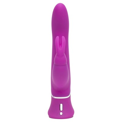 Лиловый вибратор Curve Thrusting Rechargeable Rabbit Vibrator - 24,1 см.