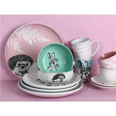 Тарелка керамическая «Ёжик», 25.5 см, Dolce Ceramo