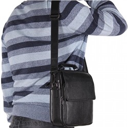 Сумка мужская кожаная 8208-5QH black Heanbag