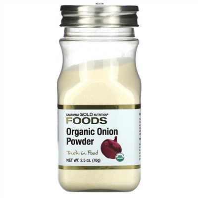 California Gold Nutrition, органический луковый порошок, 70 г (2,5 унции)
