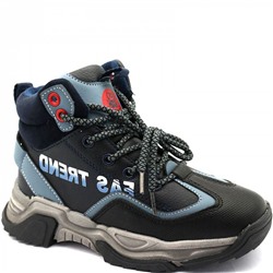 5860-15 син Ботинки деми для мальчиков (32-37)/8