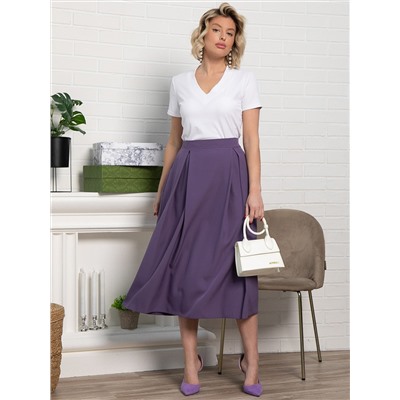 Юбка миди Мариэтта (фиолетовая) Ю14389-16М