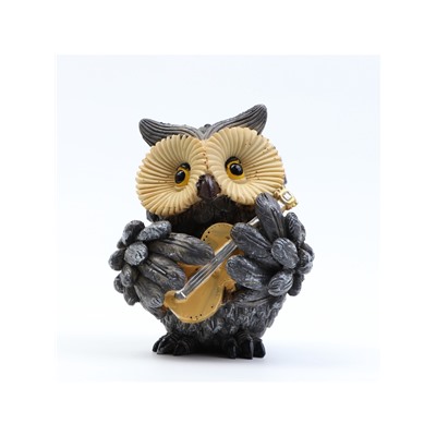 Фигурка полистоун TAKE IT EASY «Филин с гитарой», 12×12×14 см