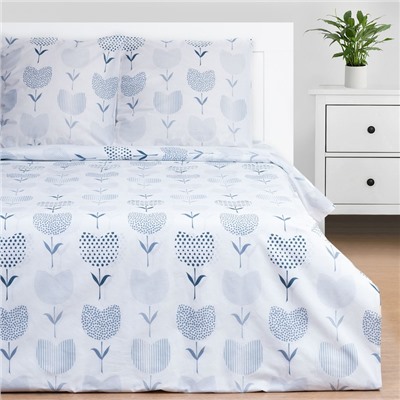 Постельное бельё дуэт «Этель. Тюльпаны (вид 1)», поплин