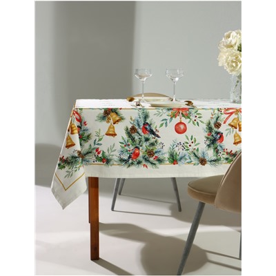 УЦЕНКА Скатерть Этель "Сhristmas bells" скатерть 150х220 +/-3см с ГМВО, 100%хл, саржа 190гр/м2 73190