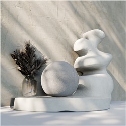 Подушка декоративная «Этель. Шар», d=30 см, молочная