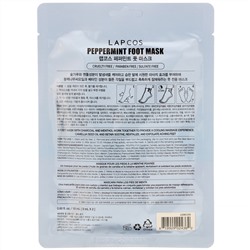 Lapcos, Foot Mask, Peppermint, 1 Pair, 0.60 fl oz (18 ml)