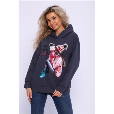 Толстовка 85017 (Темно-серый)