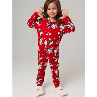 Пижама-комбинезон трикотажная унисекс для детей