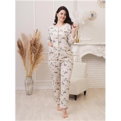 Пижама "Модница", фланель (олени)