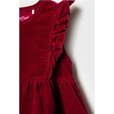 Комплект детский для девочек: сарафан текстильный, джемпер трикотажный (футболка с длинными рукавами PLAYTODAY, 1240256