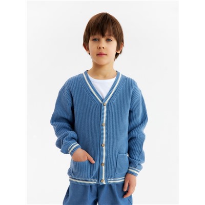 Кардиган детский KAFTAN, размер 32 (110-116 см), синий