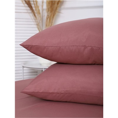 Комплект наволочек полисатин гладкокрашенный - Коричневый