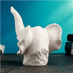 Декоративное кашпо для цветов «Слон», 15×12×13 см, керамика, белое