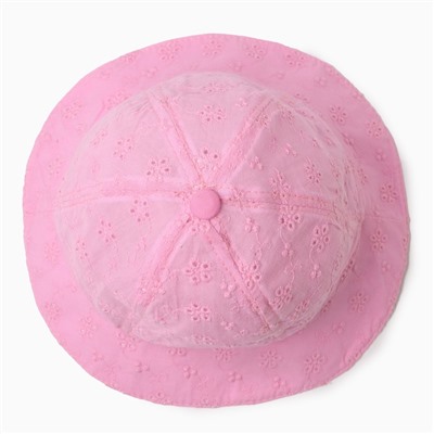Панама детская «Нежность» MINAKU, цвет ярко-розовый, размер 48