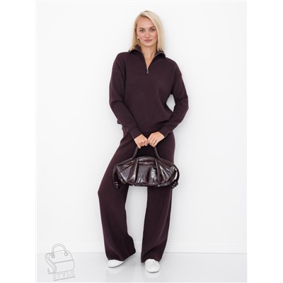 Сумка женская кожаная 1473-2Y d.purple Polina&Eiterou  в Новосибирске