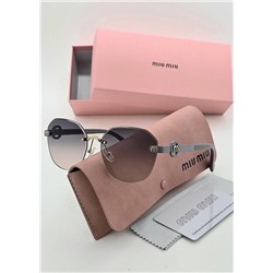 Набор женские солнцезащитные очки, коробка, чехол + салфетки #22931380