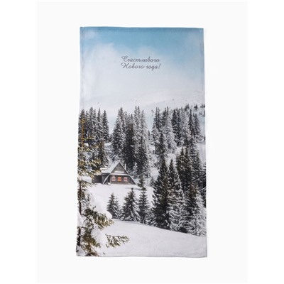 Набор кухонных полотенец «Доляна. Зимняя сказка»: 35×60 см-2 шт., 100% хлопок, рогожка, 160 г/м²