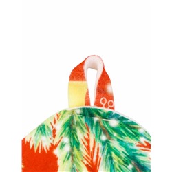 Набор для бани с принтом «С новым годом!», 5 предметов: шапка, рукавица, тапочки, коврик, портфель, красный, «Банная забава»