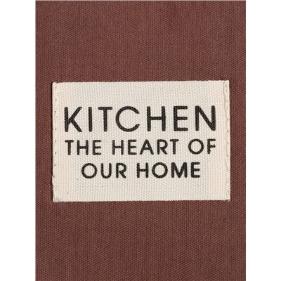 Фартук Этель «Kitchen» 60×70 см, цвет коричневый, 100% хлопок, саржа 220 г/м²
