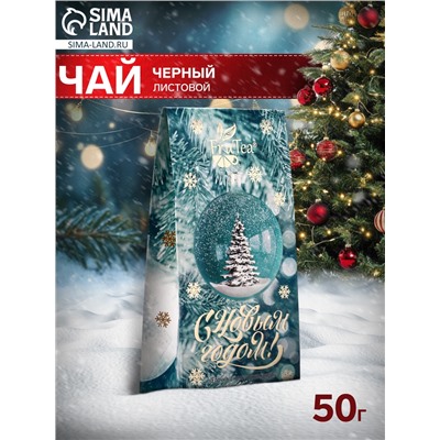 Чай черный новогодний «Елочка в новогоднем шаре», 50 г