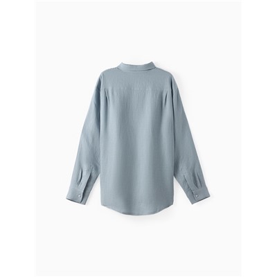 Рубашка мужская с длинным рукавом MIST, размер 56, голубая