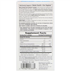 Nature's Plus, Пробиотик для полости рта, для взрослых, натуральный вкус перечной мяты, 60 леденцов