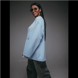 Свитшот женский Дабл (Небесный)