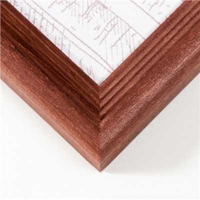 Фоторамка для фото 24×30 см Brawley, сосна, махагон, (пластиковый экран)