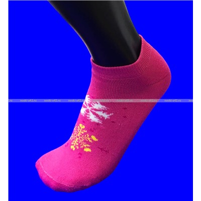 OSKO термоноски женские внутри махра СНЕЖИНКИ укороченные арт. 1803