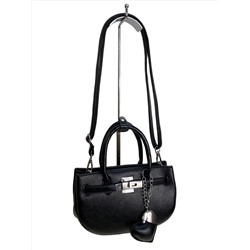 Женская сумка из искусственной кожи, цвет черный