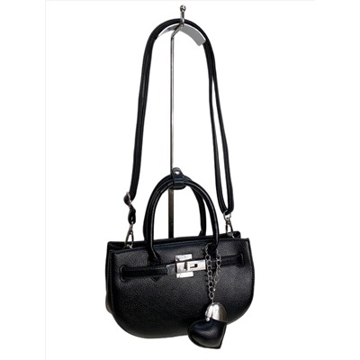 Женская сумка из искусственной кожи, цвет черный