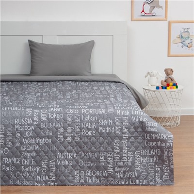 Покрывало 1.5-спальное «Этель» Young traveler, 145×210 см, микрофибра