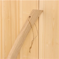 Ковш - черпак для бани и сауны, 200 мл, сталь, деревянная ручка, коричневый, «Добропаровъ»