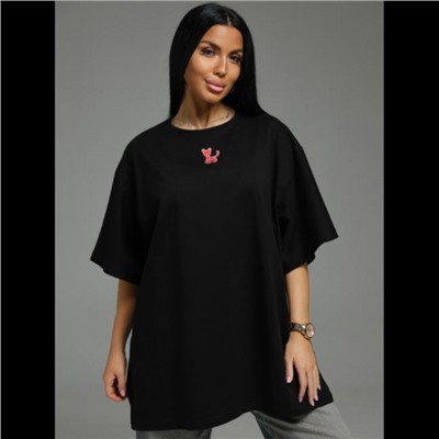 Футболка Бабл (Чёрный кошка)