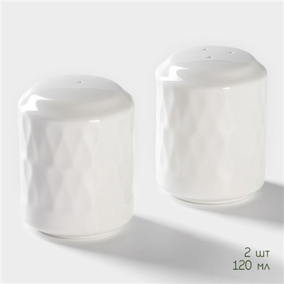 Набор для специй и соусов BellaTenero, 5 предметов: 2 соусника 200 мл, сахарница 360 мл, солонка 120 мл, перечница 120 мл, на бамбуковой подставке, керамика, белый