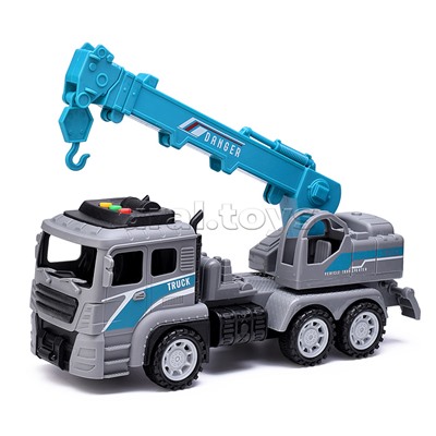 Машина "Грузовик с вышкой" на батарейках, в коробке