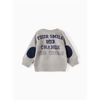 Свитшот детский «Крошка Я», рост 92-98 см, серый