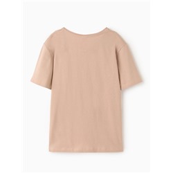 Футболка женская Ohana market, бежевая, размер 46