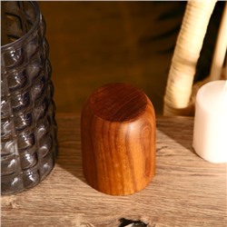 Стакан, 8×8×10 см, тиковое дерево