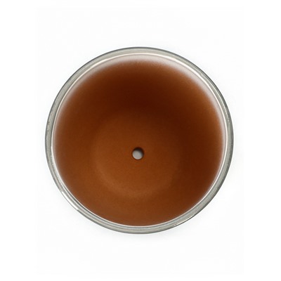 Горшок для цветов «Крокус», 2.5 л, d=18 см, h=16 см, керамический, с поддоном, серый