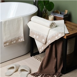 Полотенце для ног Love Life Turkish dream, 50×90 см, хлопок 100%, мокко