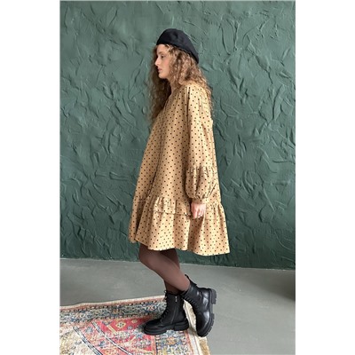 Платье женское  COSY076/02/Бежевый, черный