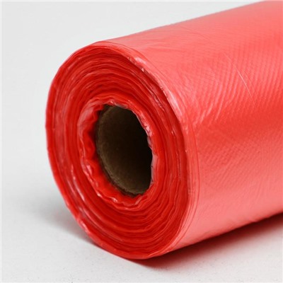 Набор пакетов фасовочных, на втулке, красный, 24×37 см, 8 мкм, 400 шт.