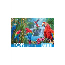 ПАЗЛЫ 500 элементов. ЯРКИЕ ПОПУГАИ (Арт.ХТП500-6975)