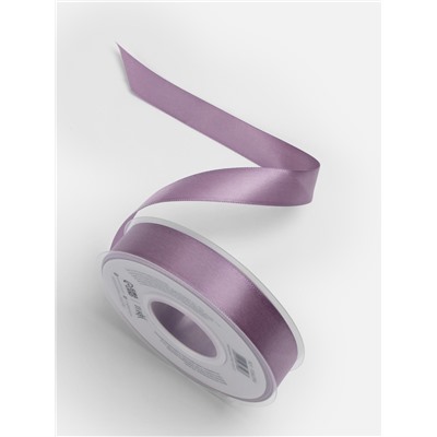 Лента атласная TEIRA, двухсторонняя, 20 мм, 25±1 м, сиреневая №0434