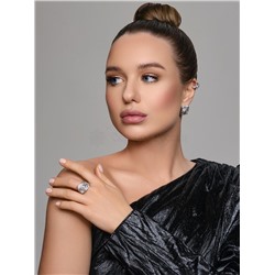 Серьги женские из серебра родированные 925 пробы С50092