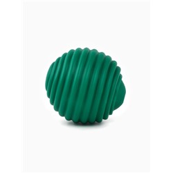 Игрушка пищащая «Мячик, горизонтальные полоски», 5.5 см темно-зеленая