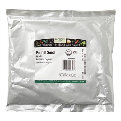 Frontier Natural Products, Organic Whole Fennel Seed, 16 oz (453 g)